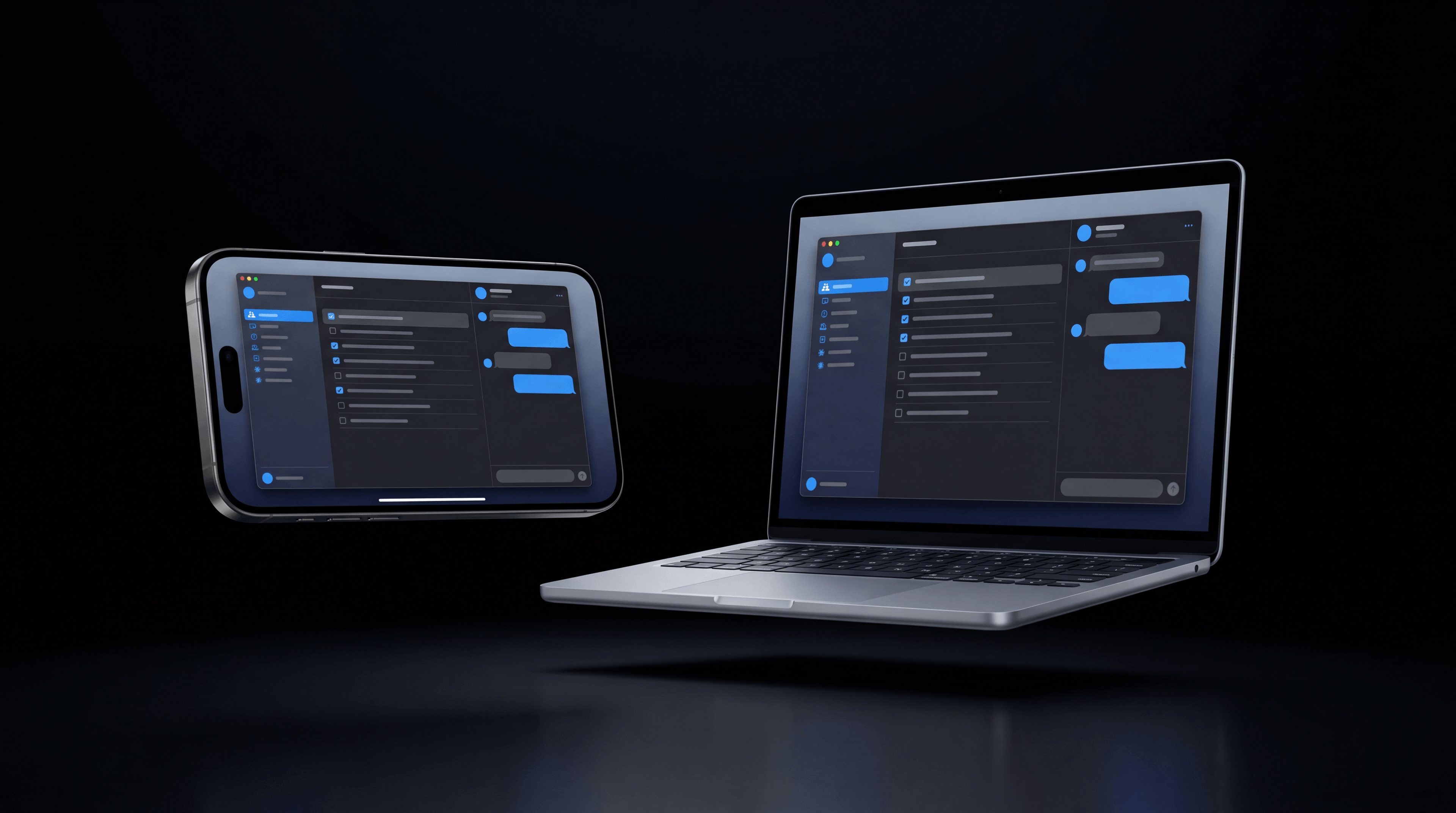 Luna Workspace на iPhone и MacBook